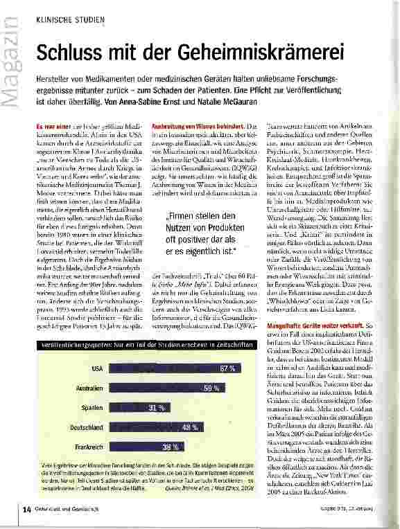 Vorschauseite 1: Schluss mit der Geheimniskrämerei
