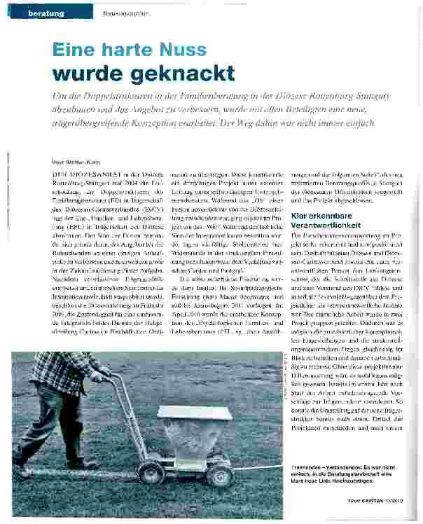Vorschauseite 1: Eine harte Nuss wurde geknackt