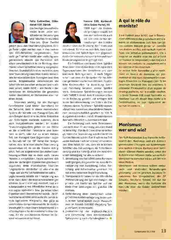 Vorschauseite 2: Parteien finden: Monismus ja, aber...