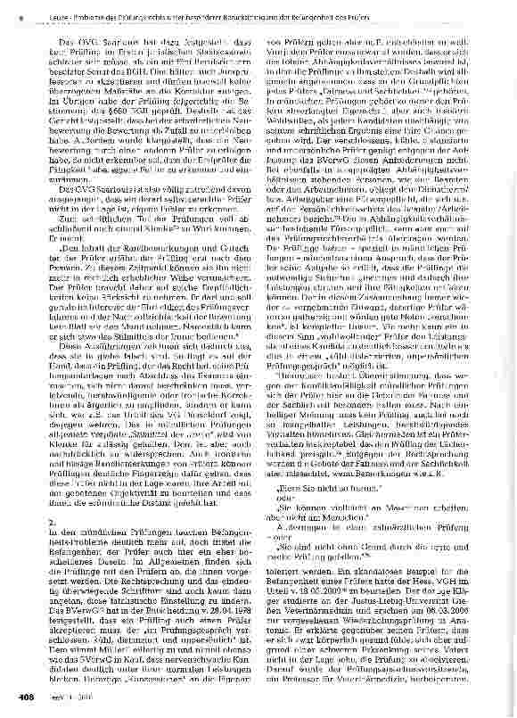 Vorschauseite 5: Probleme des Prüfungsrechts unter besonderer Berücksichtigung der Befangenheit des Prüfers