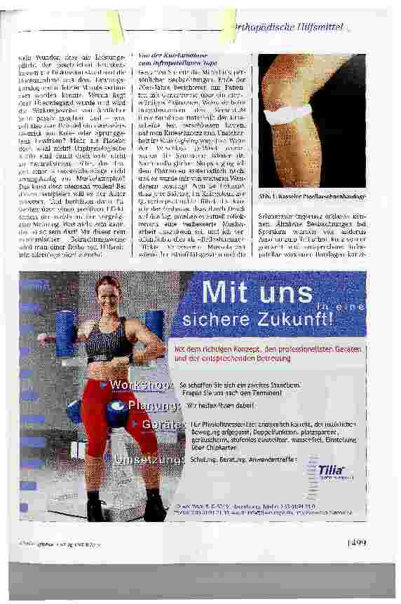 Vorschauseite 2: Funktionelle orthopädische Hilfsmittel als Synergisten der PhysiotherapieFunktionelle orthopädische Hilfsmittel helfen der Natur auf die Sprünge