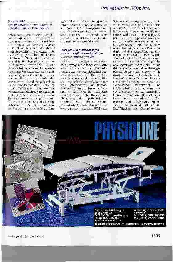 Vorschauseite 6: Funktionelle orthopädische Hilfsmittel als Synergisten der PhysiotherapieFunktionelle orthopädische Hilfsmittel helfen der Natur auf die Sprünge