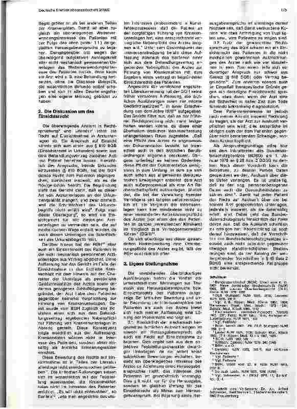 Vorschauseite 2: Der Anspruch des Patienten auf Herausgabe und Einsichtnahme in ärztliche Unterlagen
