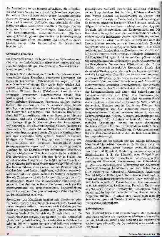 Vorschauseite 2: Krankheiten der Atmungsorgane und des Mediastinums 1. Folge