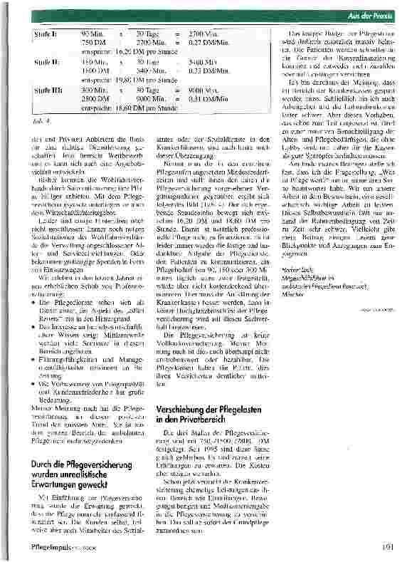 Vorschauseite 4: Vorrang der häuslichen Pflege? Praktische Erfahrungen aus der ambulanten Pflege