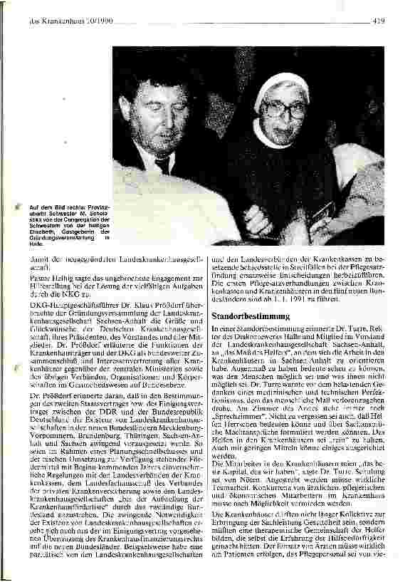Vorschauseite 3: Landeskrankenhausgesellschaft Sachsen-Anhalt e.V. gegründet
