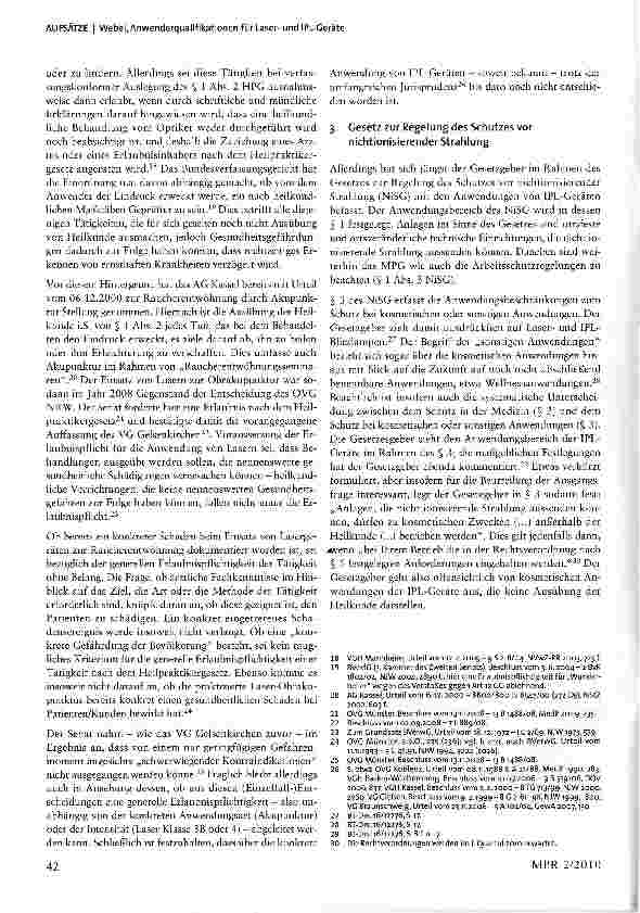 Vorschauseite 3: Anwenderqualifikationen für Laserund IPL-Geräte