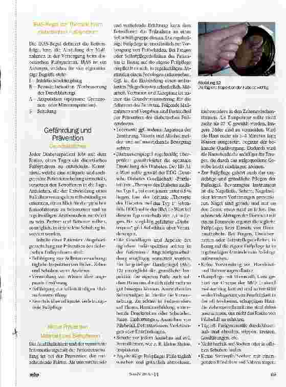 Vorschauseite 3: Das diabetische Fußsyndrom, Teil 2 Pflegelexikon -die Serie zum Sammeln