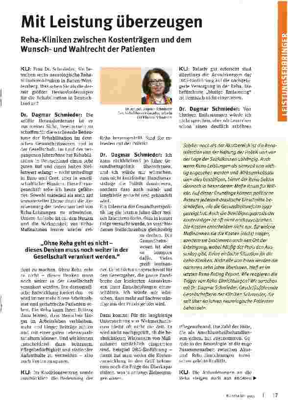 Vorschauseite 1: Mit Leistung überzeugen