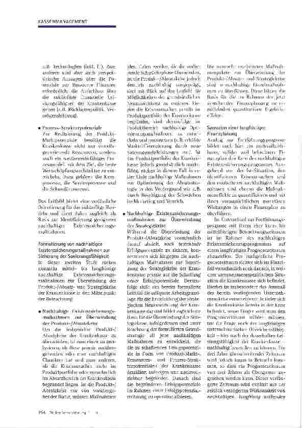 Vorschauseite 4: Positive Fortführungsprognose und nachhaltiges Existenzsicherungsprogramm