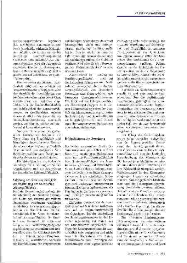 Vorschauseite 5: Positive Fortführungsprognose und nachhaltiges Existenzsicherungsprogramm