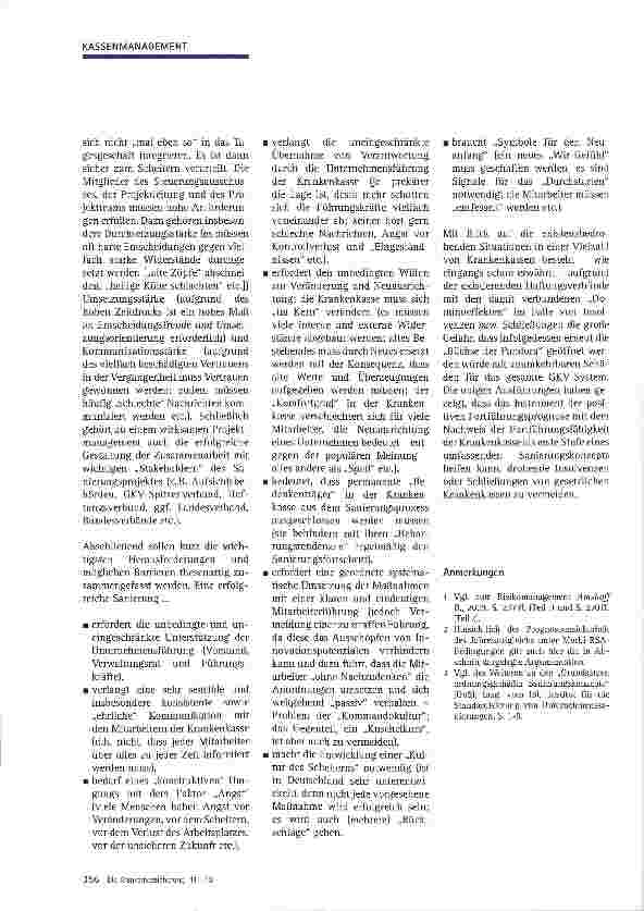 Vorschauseite 6: Positive Fortführungsprognose und nachhaltiges Existenzsicherungsprogramm