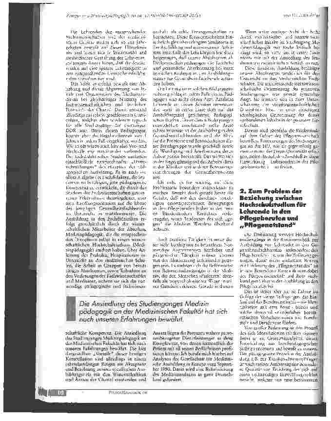 Vorschauseite 3: Pflegeund Medizinpädagogik an der Humboldt-Universität Berlin