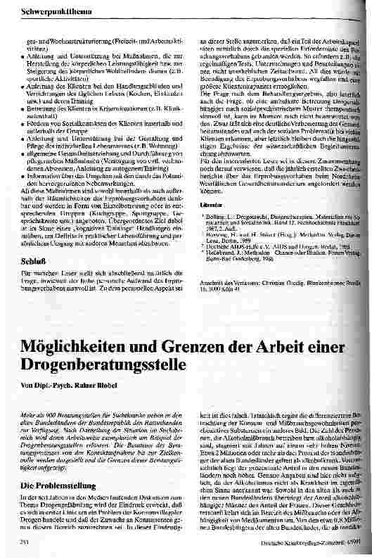 Vorschauseite 4: Methadonsubstitution Möglichkeiten der Behandlung am Beispiel Köln