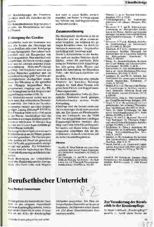 Vorschauseite 5: Die Fiberoptische Intubation in der Anästhesie