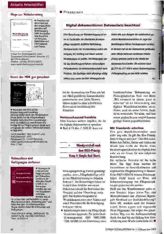 Vorschauseite 3: Wundreport in Wort und Bild