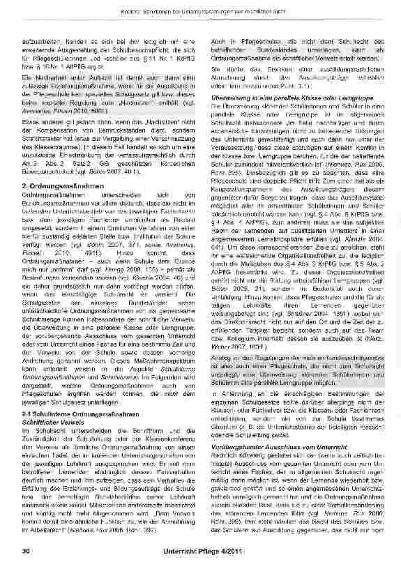 Vorschauseite 3: Sanktionen bei Unterrichtsstörungen aus rechtlicher Sicht