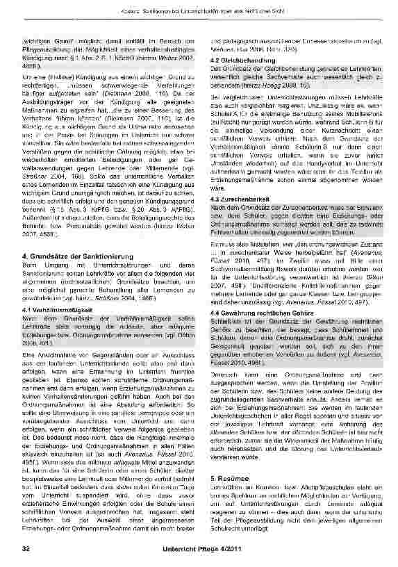 Vorschauseite 5: Sanktionen bei Unterrichtsstörungen aus rechtlicher Sicht