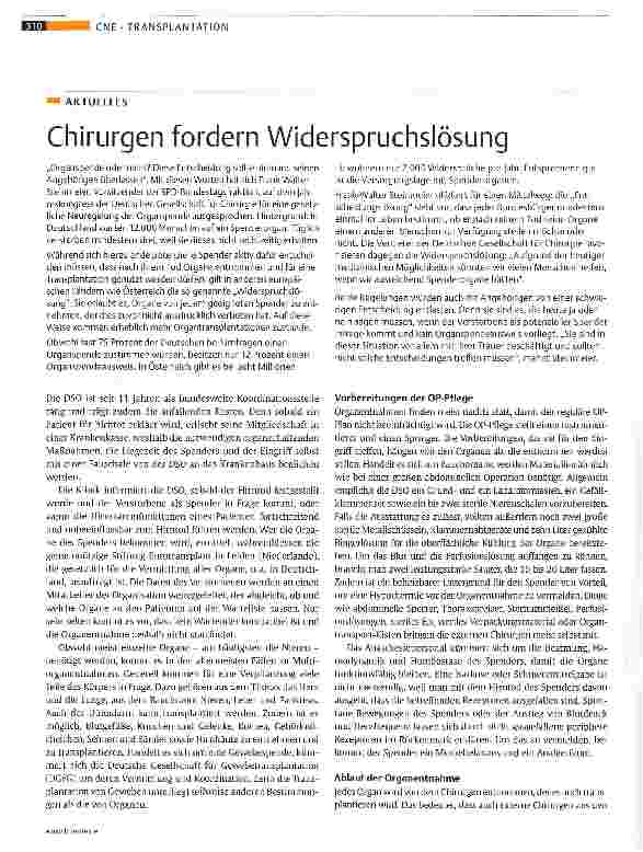 Vorschauseite 2: Ein Blick in den OP