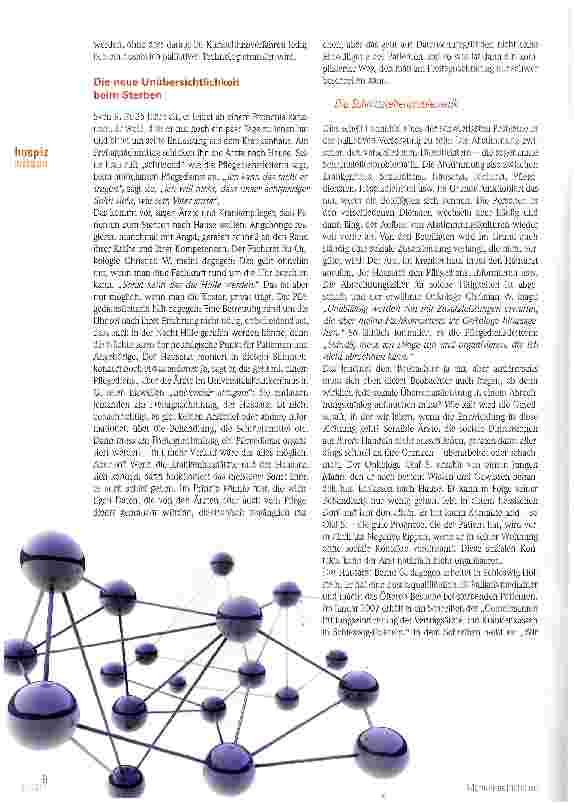 Vorschauseite 3: Zu Hause sterben? Über die Zukunft einer Illusion eine miniaturisierte Diagnose der Gesellschaft