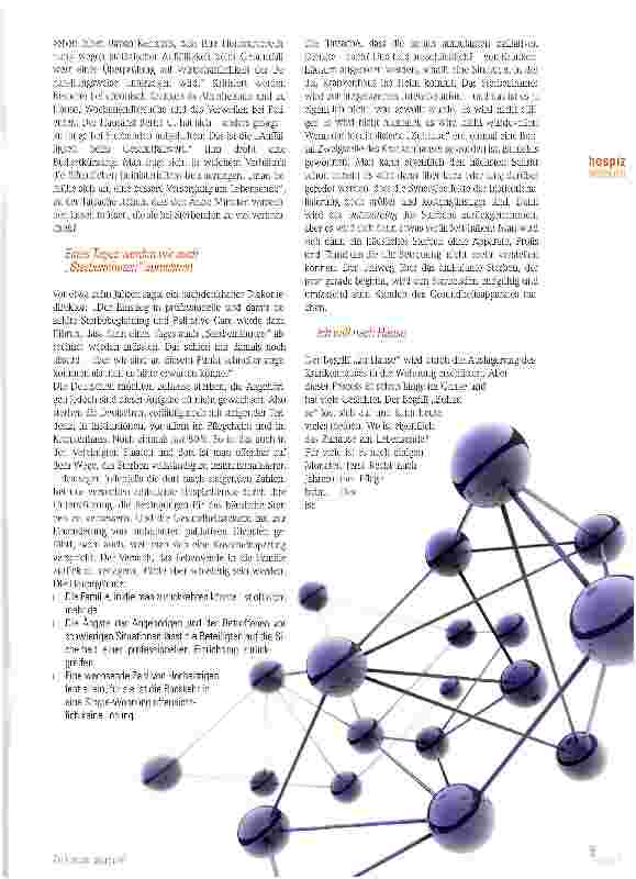 Vorschauseite 4: Zu Hause sterben? Über die Zukunft einer Illusion eine miniaturisierte Diagnose der Gesellschaft