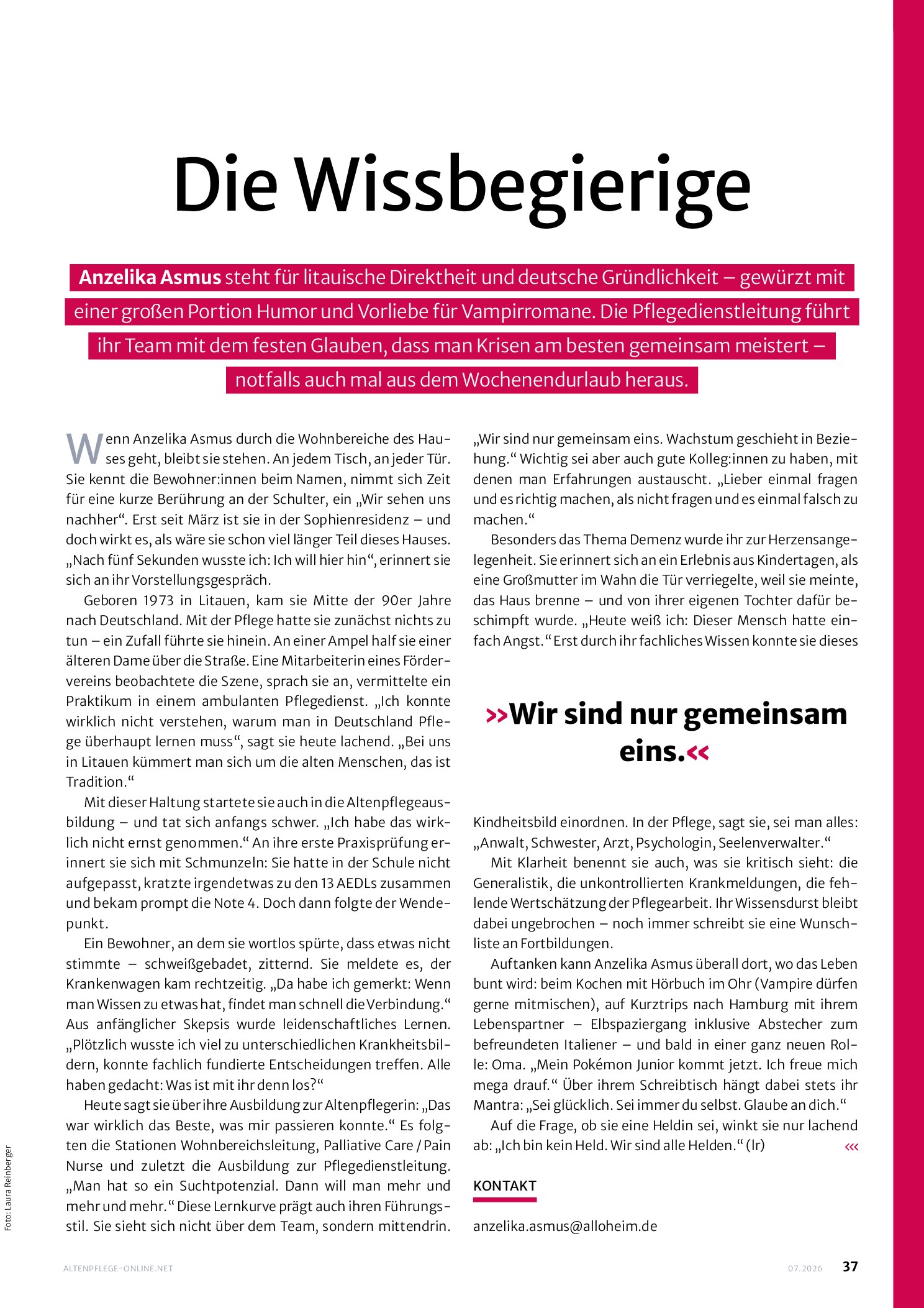Vorschauseite 2: Die Wissbegierige