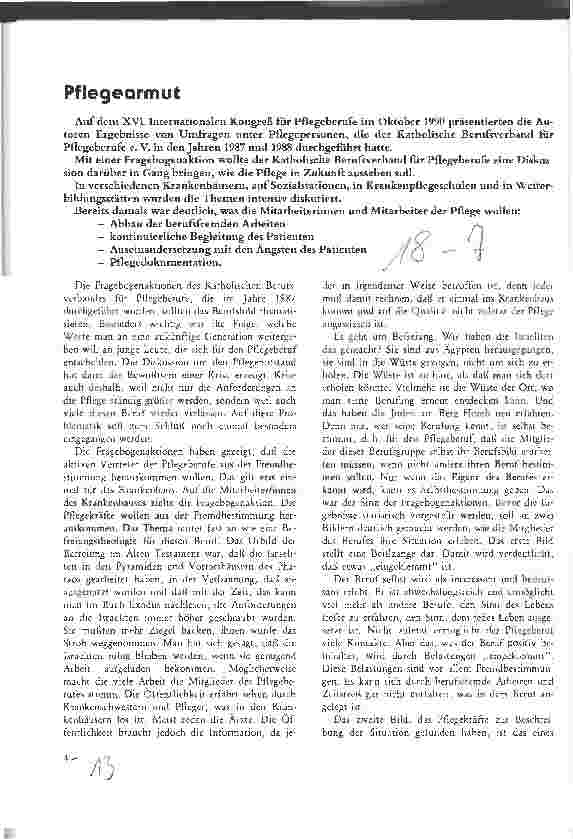 Vorschauseite 1: Pflegearmut