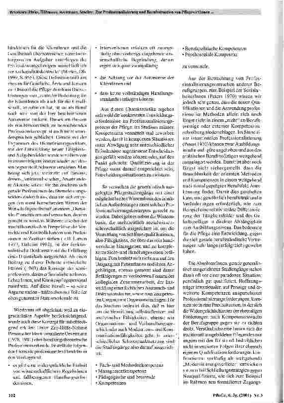 Vorschauseite 3: Zur Professionalisierung und Berufssituation von PflegewirtInnen mit generalistischer Ausbildung