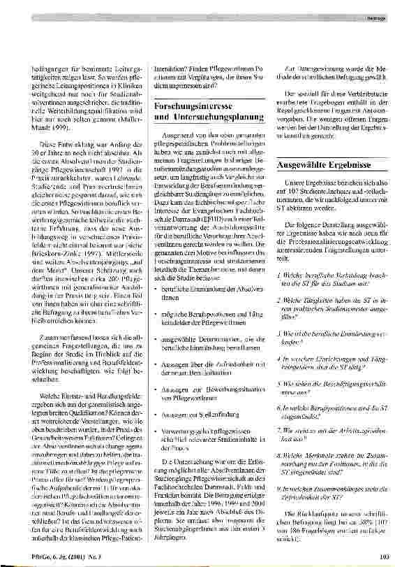 Vorschauseite 4: Zur Professionalisierung und Berufssituation von PflegewirtInnen mit generalistischer Ausbildung