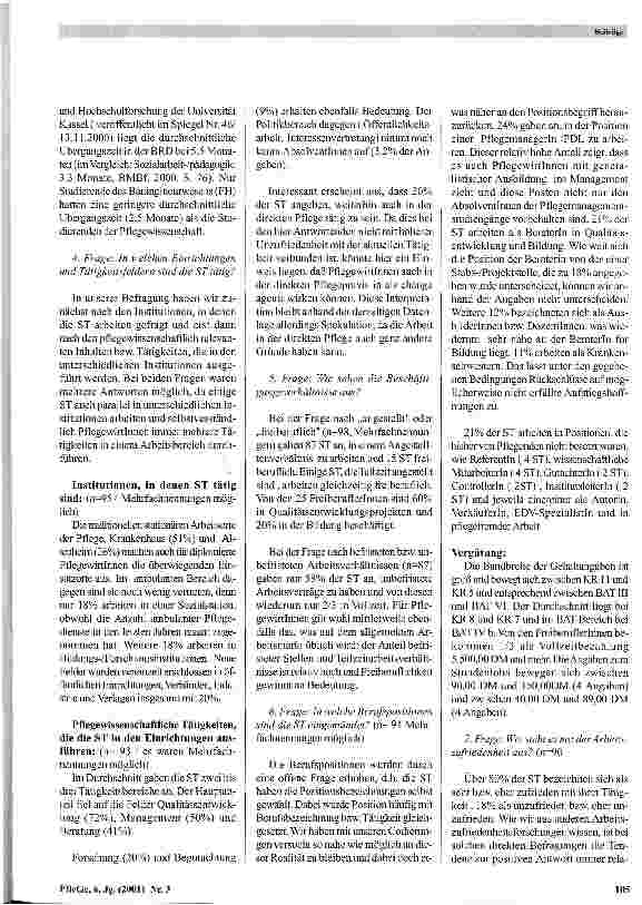 Vorschauseite 6: Zur Professionalisierung und Berufssituation von PflegewirtInnen mit generalistischer Ausbildung