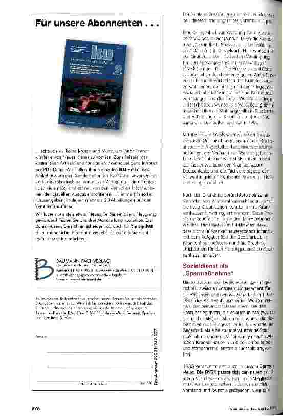 Vorschauseite 2: Chancen für den Sozialdienst