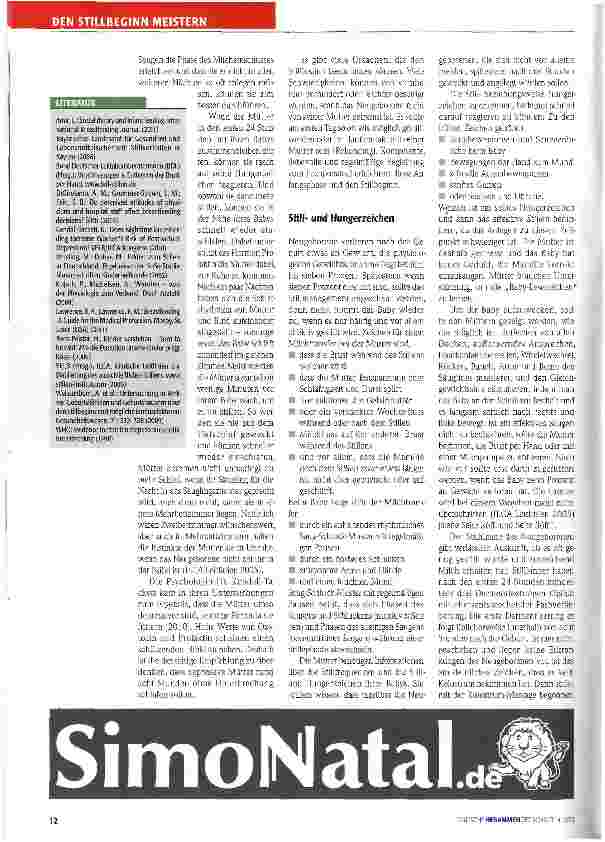 Vorschauseite 2: Stillende Mütter brauchen Unterstützung