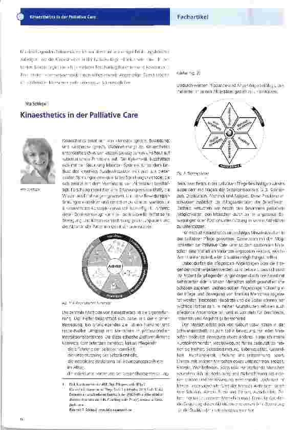 Vorschauseite 1: Kinaesthetics in der Palliative Care