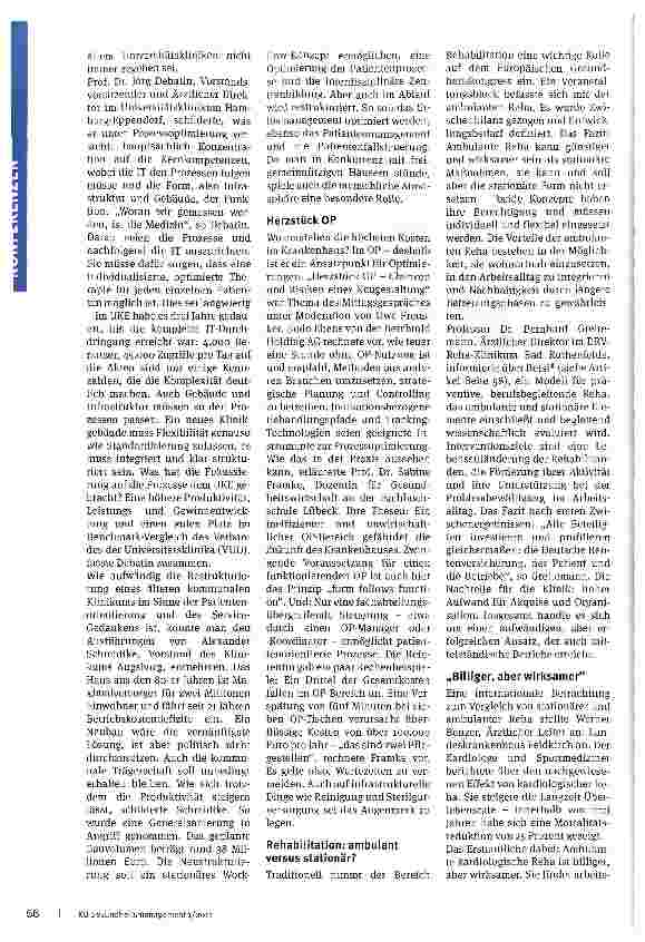 Vorschauseite 2: Großbaustelle Gesundheit9. Europäischer Gesundheitskongress in München