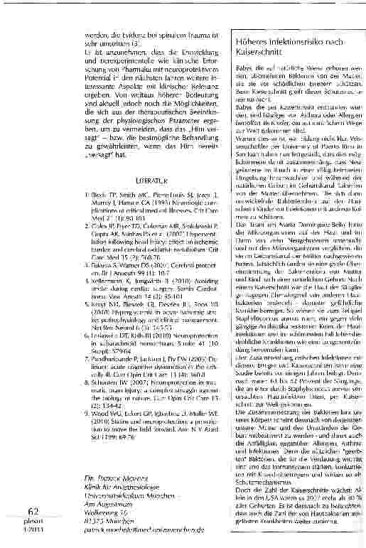 Vorschauseite 3: DAS HIRN VERSAGT - WAS TUN?