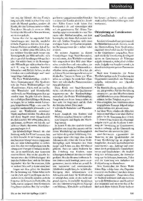 Vorschauseite 2: Was der Mensch braucht Die Qualitätsziele der Freien Wohlfahrtspflege im Lichte von Gesellschaft und Organisation