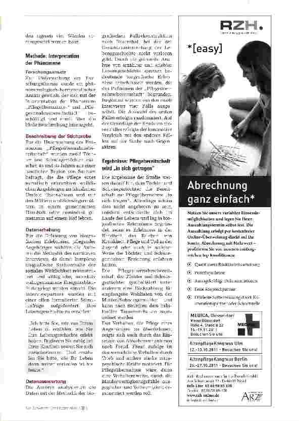 Vorschauseite 2: Einfluss biografischer Erlebnisse auf die Pflegeübernahme von Angehörigen?