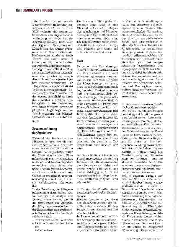 Vorschauseite 3: Einfluss biografischer Erlebnisse auf die Pflegeübernahme von Angehörigen?