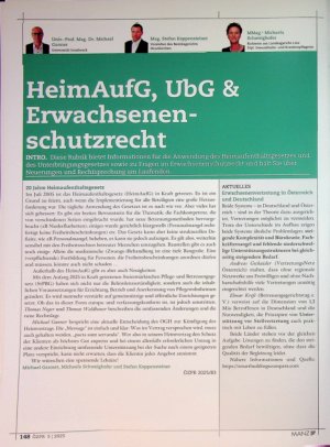 Vorschauseite 1: Anerkennung von Pflegewohnheimen in der Steiermark-Rechtswirkungen bei Rechtsnachfolge