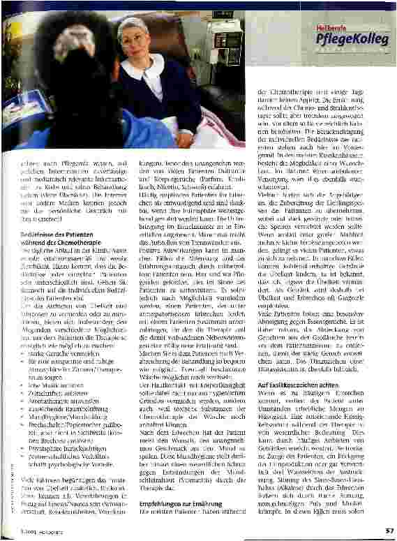Vorschauseite 2: Pflege von Patienten mit Überkeit und Erbrechen Antiemese in der Onkologie, Teil 3