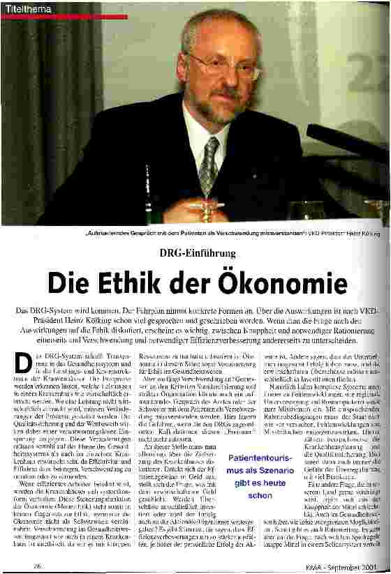Vorschauseite 1: Die Ethik der Ökonomie