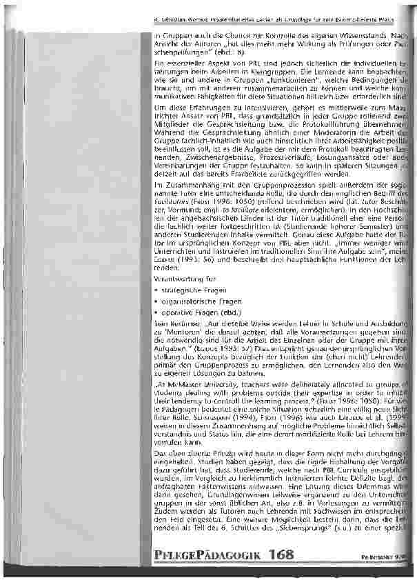 Vorschauseite 3: Problembasiertes Lernen als Grundlage für eine Evidenz-basierte Praxis