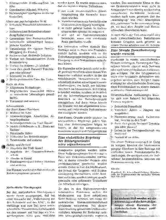 Vorschauseite 3: Kursreihe: Vorbereitung auf Ruhestand und Alter (I)