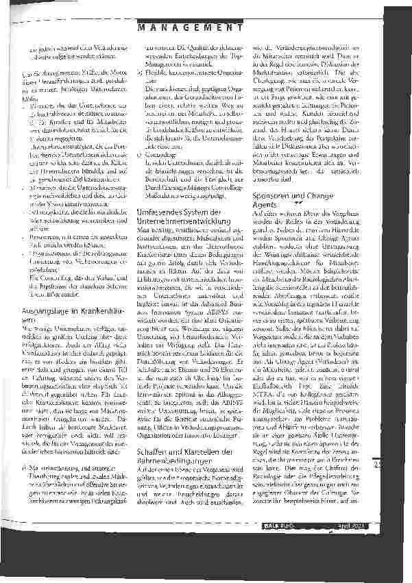 Vorschauseite 2: Unternehmensführung im Zeichen des Wandels Mit dem Advanced-Business-Innovation-System große Veränderungen gestalten