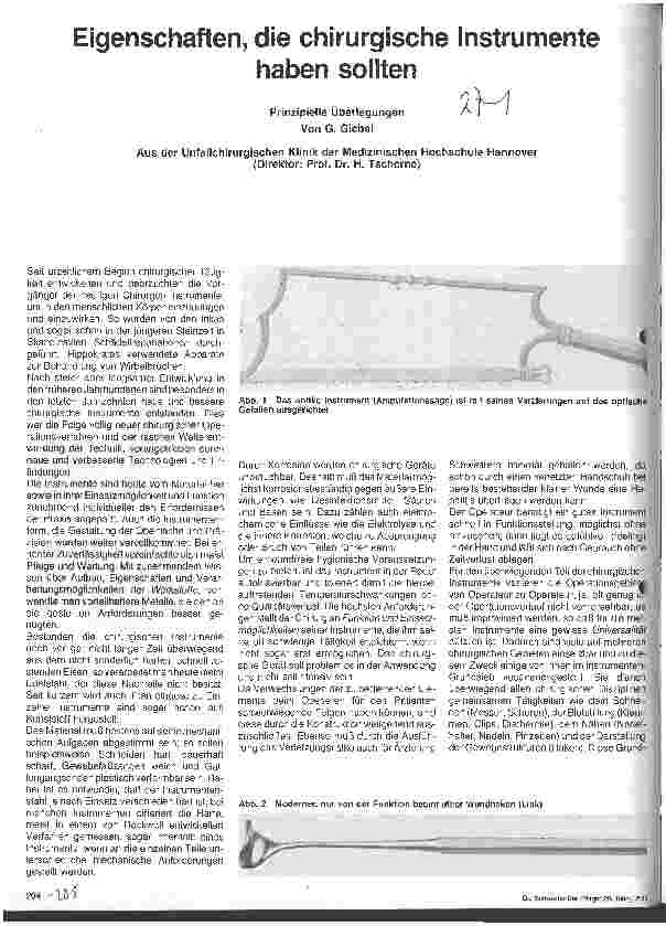 Vorschauseite 1: Eigenschaften, die chirurgische Instrumente haben sollten