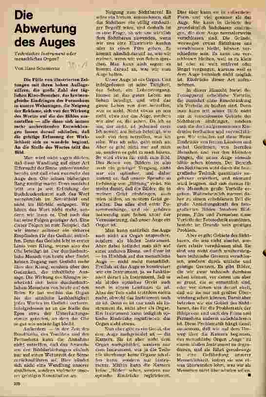 Vorschauseite 1: Die Abwertung des Auges