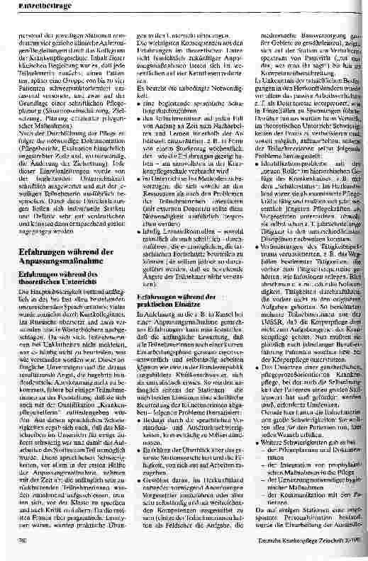 Vorschauseite 4: Eingliederung von Aussiedlern/innen - Erfahrungsbericht zum Modellprojekt einer einjährigen Anpassungsmaßnahme zur Erlangung der. ..