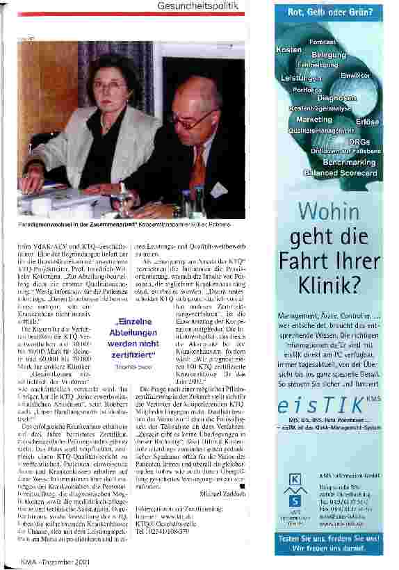 Vorschauseite 2: Die freiwillige Leistungsbewertung KTQ-Zeritfikate