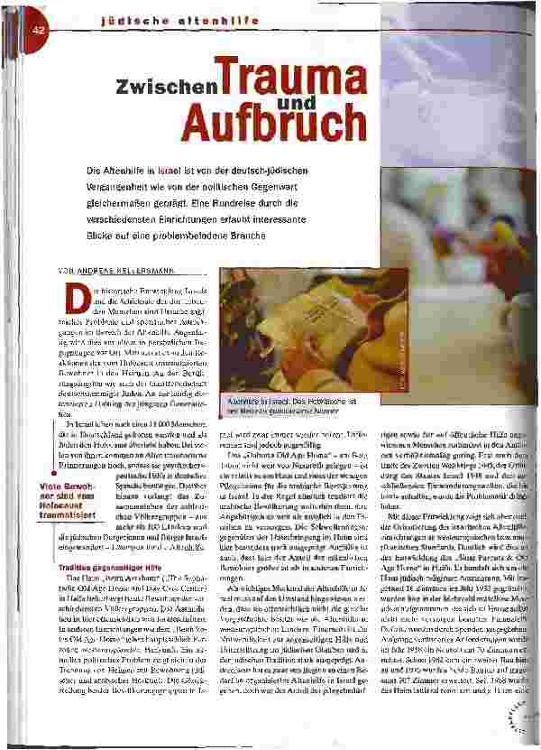 Vorschauseite 1: Zwischen Trauma und Aufbruch