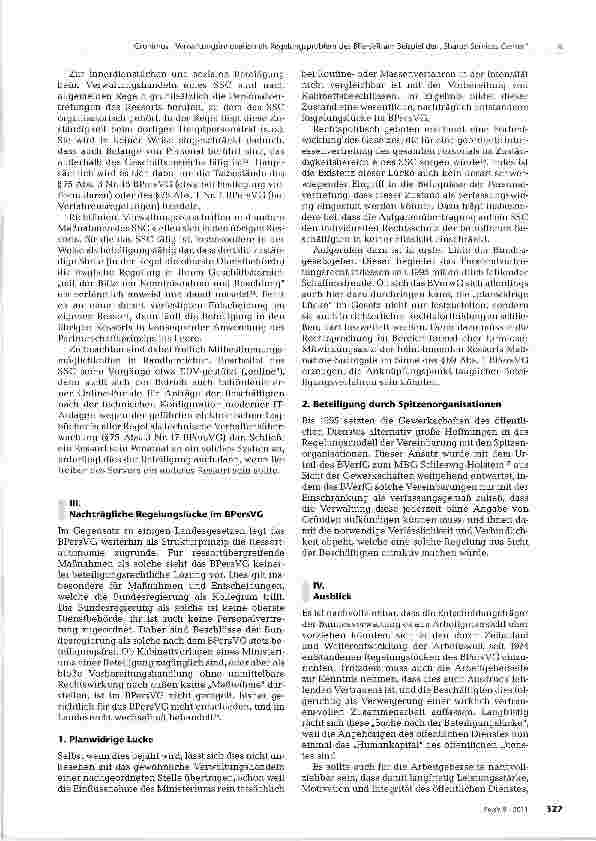 Vorschauseite 4: Verwaltungsinnovation als Regelungsproblem des Bundespersonalvertretungsrechts am Beispiel der „Shared Services Center